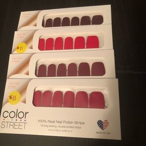 Color Street nail strips red solids ❤️